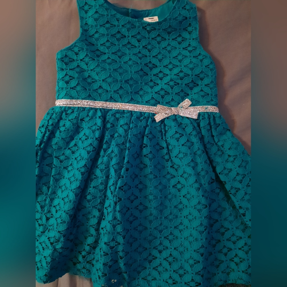 Carter's teal lave dress size 9mo.